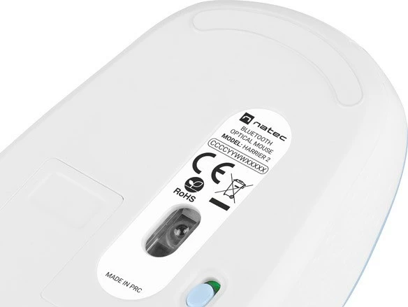 Brezžična miška Harrier 2 Natec, Bluetooth 5.1, modro-bela