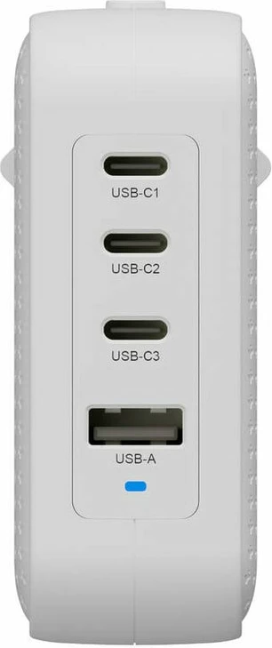 Potovalni polnilnik Targus, 100 W, 4 vrata USB-C/USB-A, bel