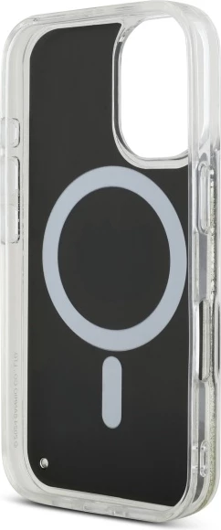 Eleganten zaščitni ovitek z bleščicami Hello Kitty Liquid Glitter Fever MagSafe za iPhone 16, zlata