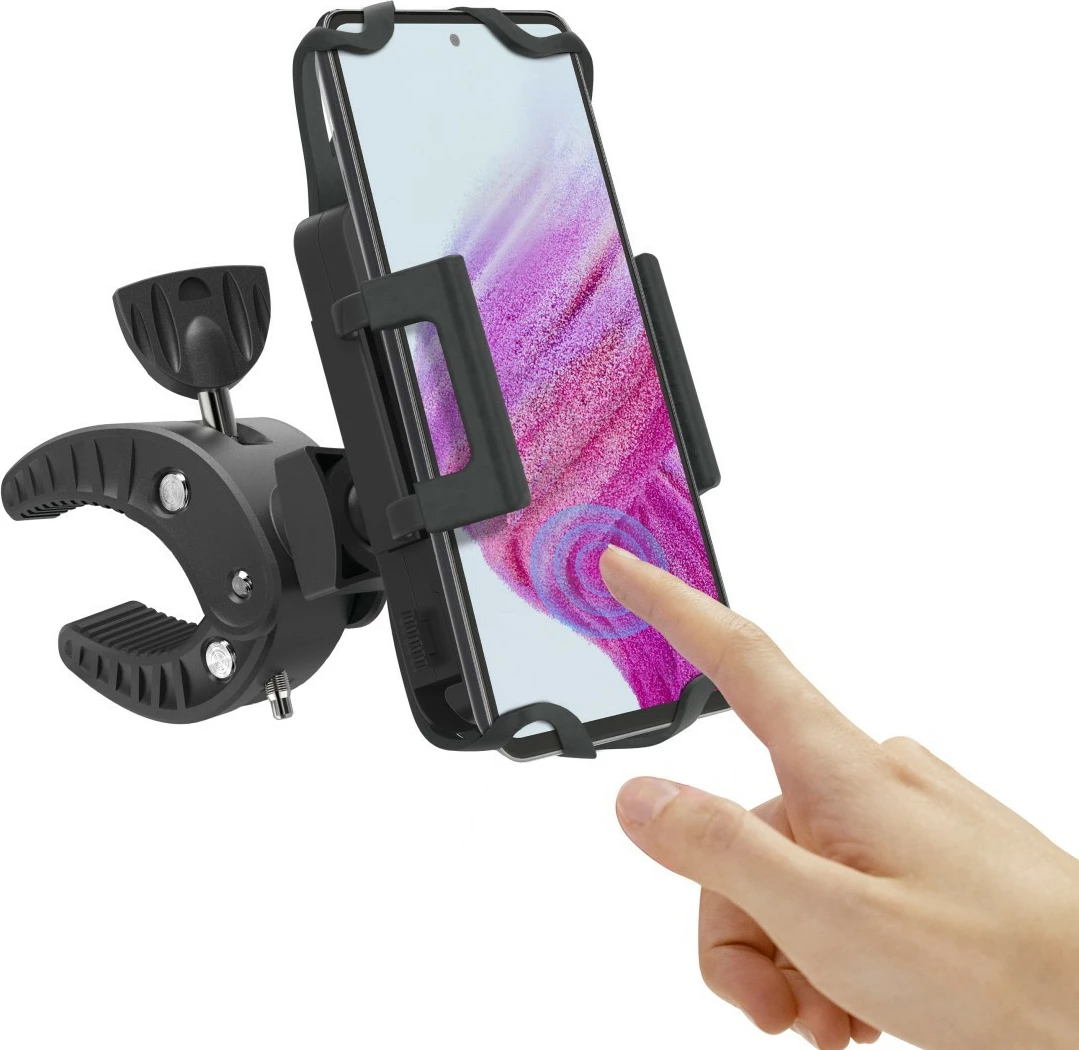Držalo za telefon za kolo Hama 201514, črno