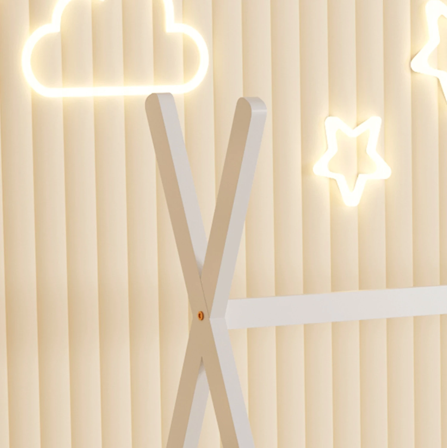 Postelja za otroke MUNK FH681.03 t.MONTESSORI iz masivnega borovega lesa v beli barvi za vzmetnico 190x90 cm