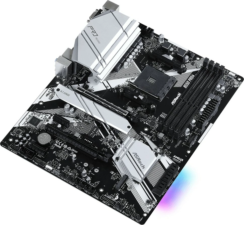 Plošča ASRock B550 Pro4, AMD, Socket AM4, 128 GB