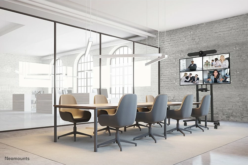 Multimedijski komplet Neomounts AFL-875BL1, univerzalen, polica, črna