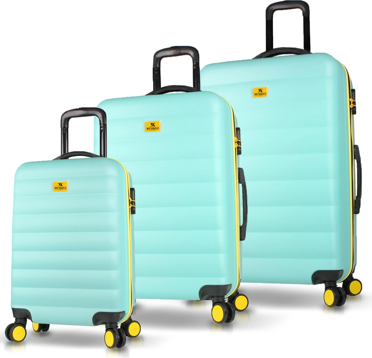 Set potovalnih kovčkov (3 kosi), mint, Zoozie Bags, 6438