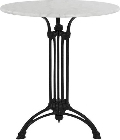Miza s 3 nogami iz železa FH5609 z marmorjem Okrogla 60x73cm