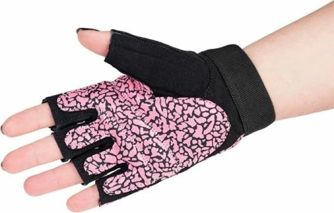 Dlančniki za vadbo, HMS RST03, ženski, roza/sivi