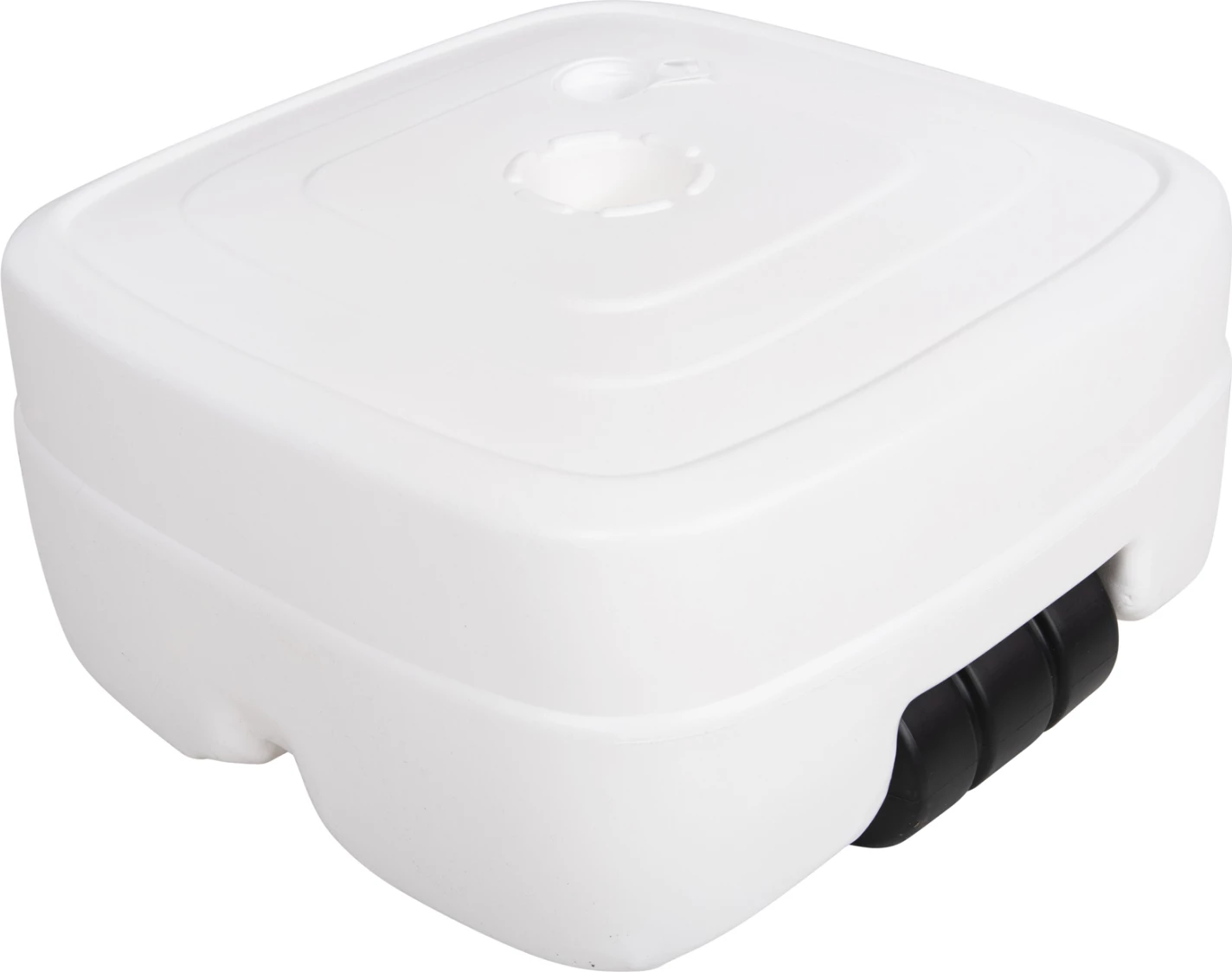 Plastično stojalo za dežnik s kolesom SOLBAS FH6113.01 bele barve - za drog 33/50mm 46,5x23,5Hcm