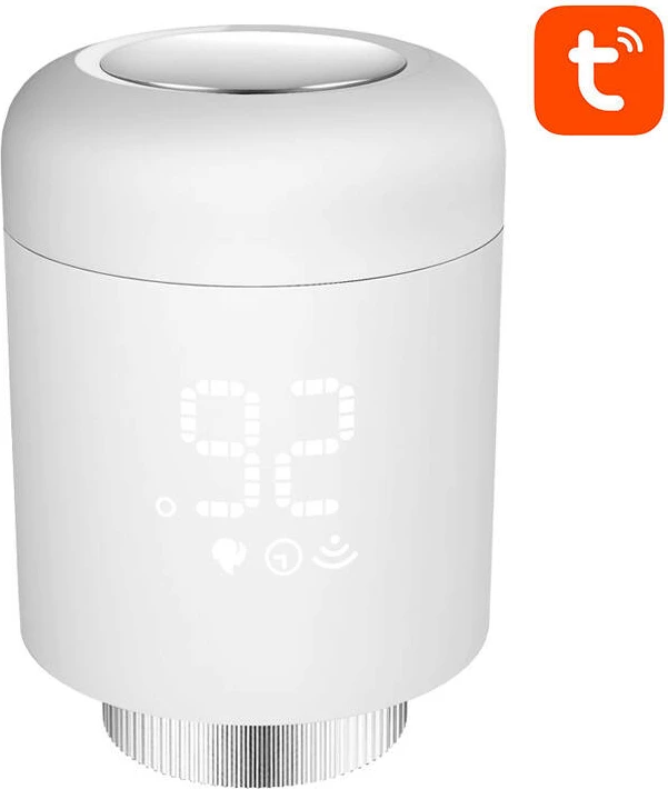 Pametna termostatska glava Avatto TRV16 Zigbee Tuya, bela