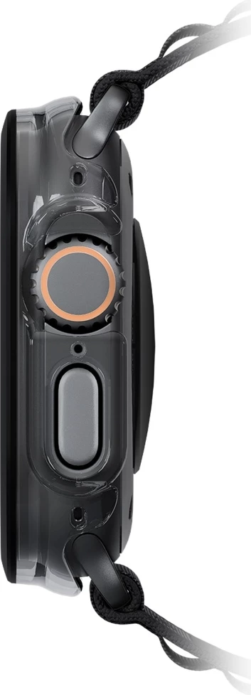 Ovitek UNIQ Voute za Apple Watch Ultra 49 mm, kaljeno steklo, črn