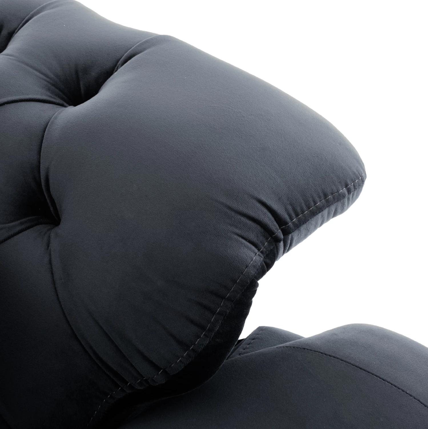 BENNINGTON dvosed kavč-postelja, črna, 180x95x80