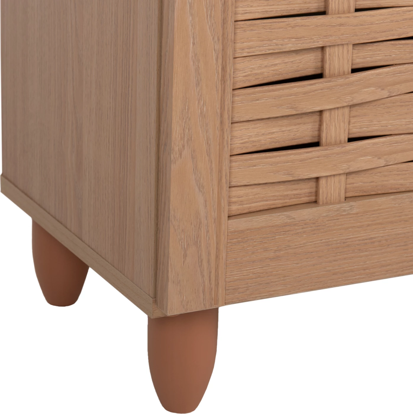 Omara za čevlje KABIRA FH2210.09 4-vratna melaminska v barvi hrasta 77x34x115Hcm