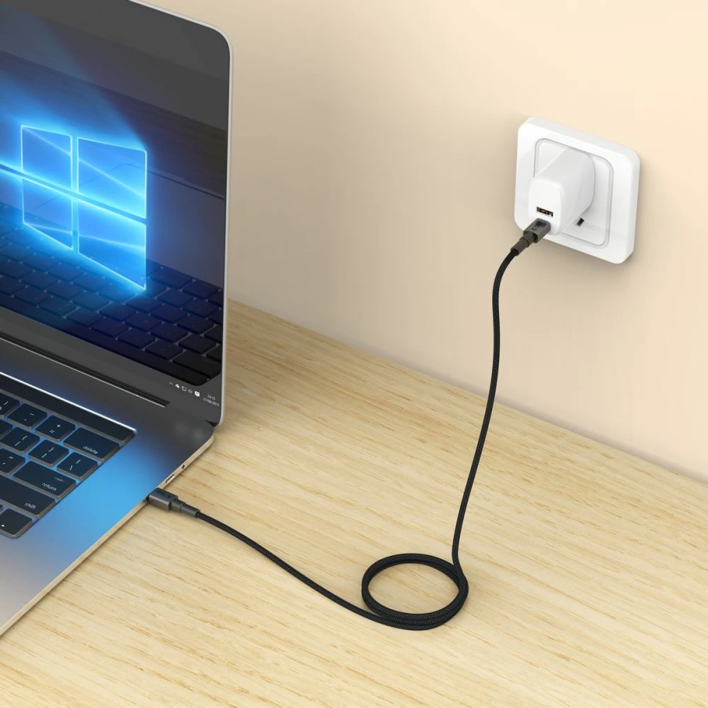 USB-C kabel Tech-Protect UltraBoost DNA, 25 cm, 60 W, siv