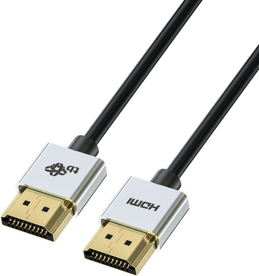 Ultra tanek HDMI kabel, 2 m, 4K 60 Hz, Slim, črn, TB AKTBXVH20SLIM20
