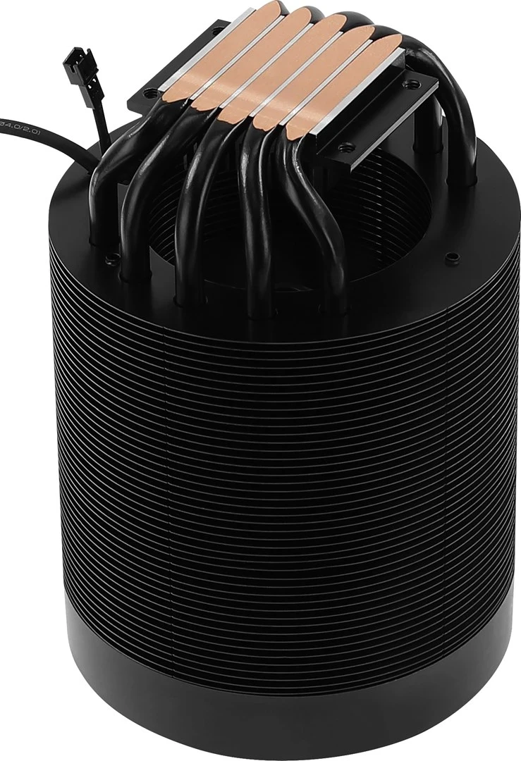 Hladilnik z Infinity Mirror RGB osvetlitvijo Aerocool Mirage 5, črn