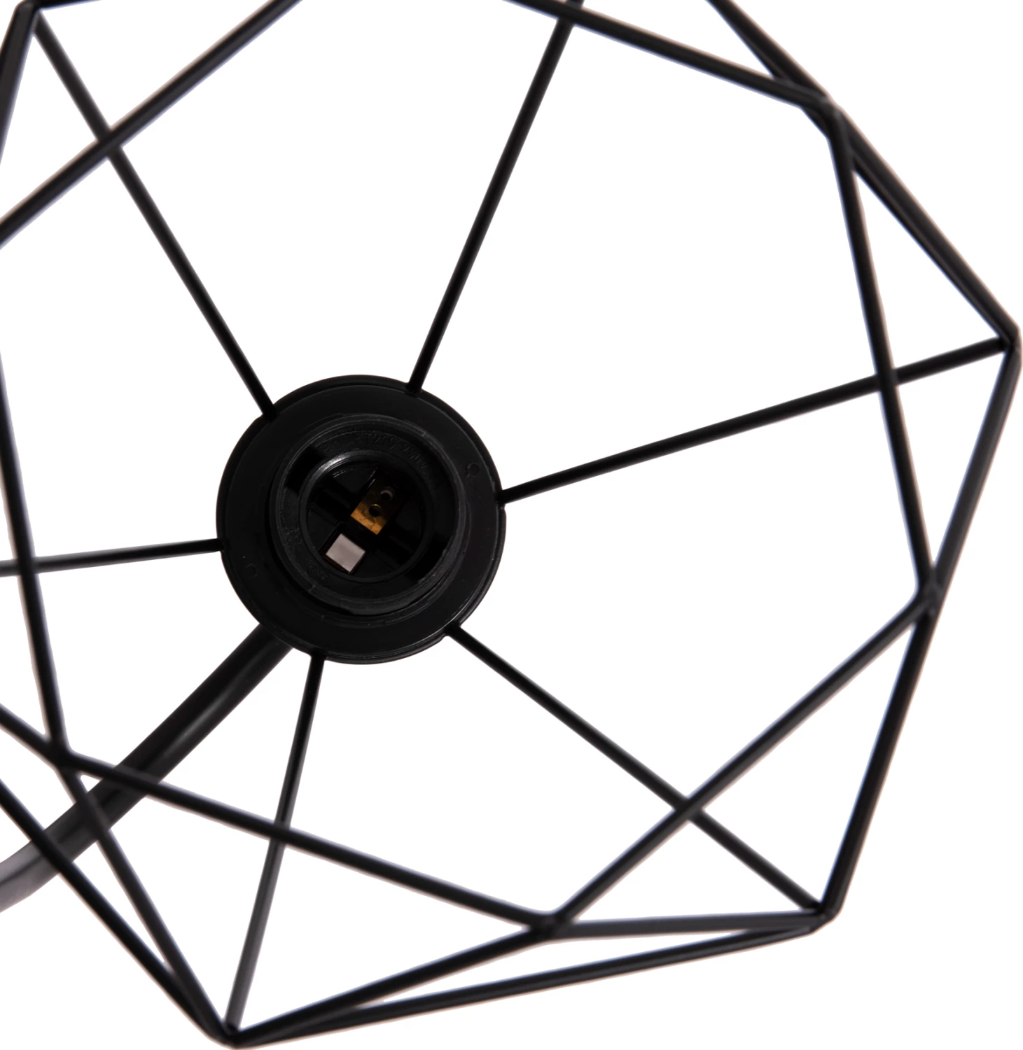 Stenska svetilka MILID, črni metal, 20x27x28 cm