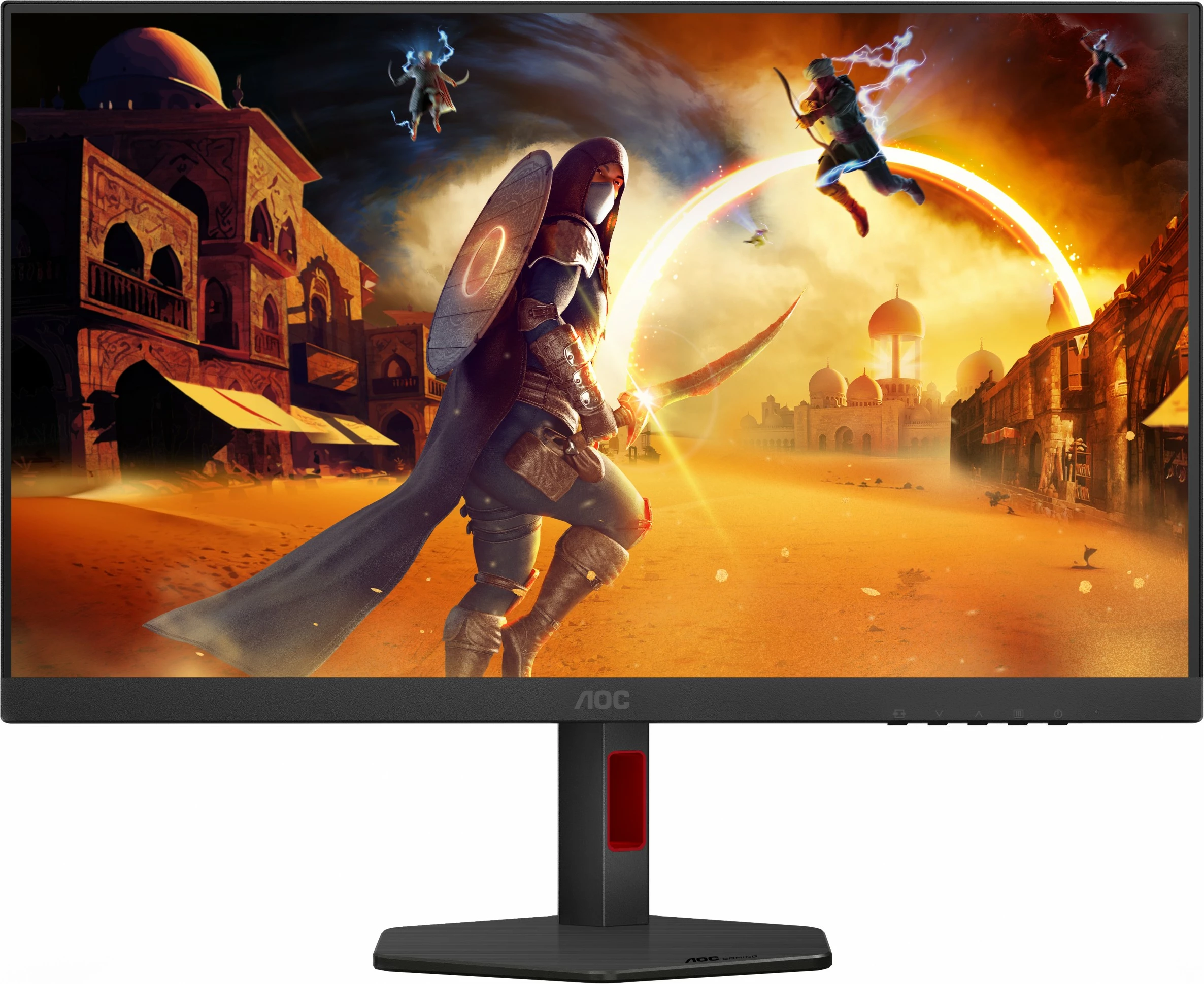 Monitor 27-palčni IPS HDMI 2.1 DisplayHDR 400, črno/rdeč — AOC U27G4R