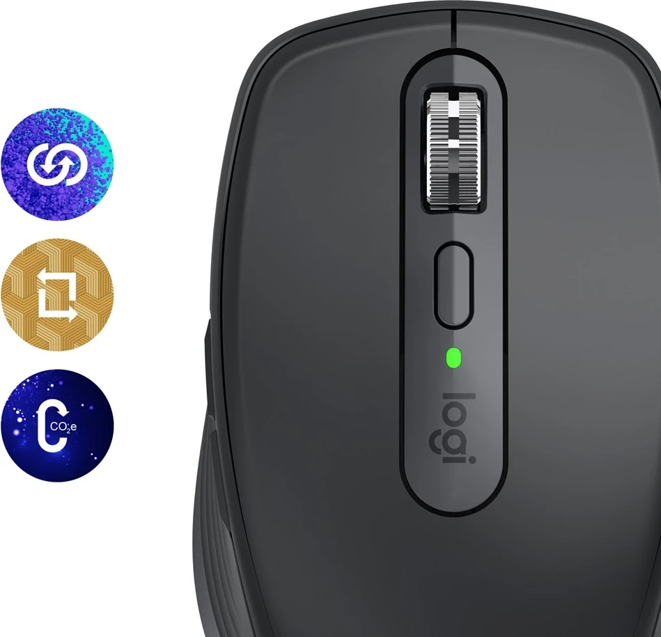 Brezžični miš RF + Bluetooth, 8000 DPI, Logitech MX Anywhere 3S