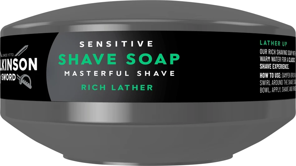 Sapun za britje za moške Wilkinson Sensitive 125 g