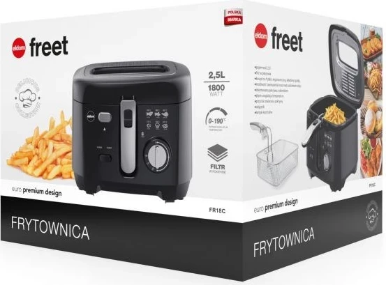 Cvrtnik ELDOM FREET, 2,5 L, črn