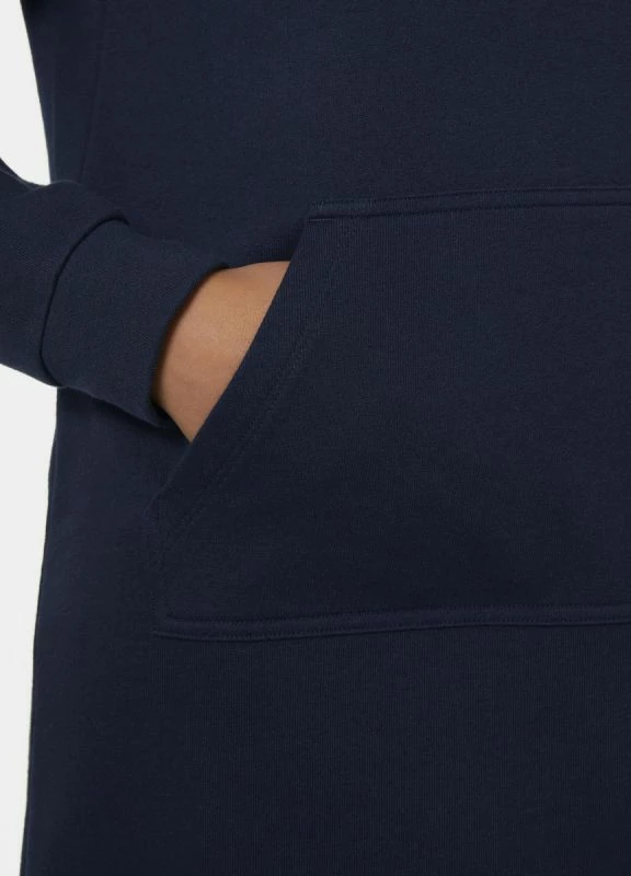 Obleka s kapuco Helly Hansen za ženske, mornarsko modra