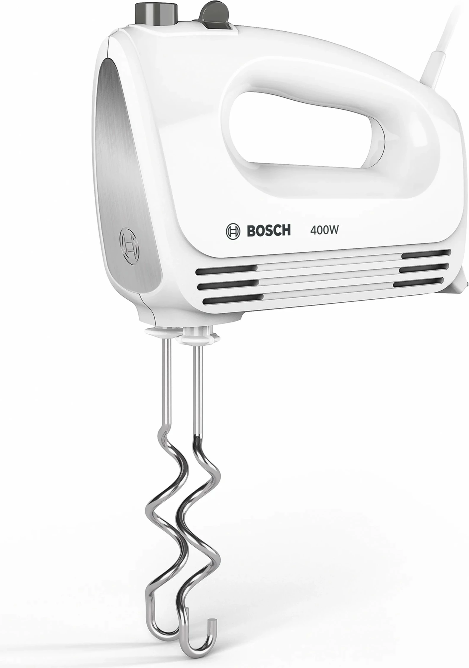 Ročni mešalnik, Bosch MFQ24200, 400 W, krtačeni nerjaveči jeklo, bel