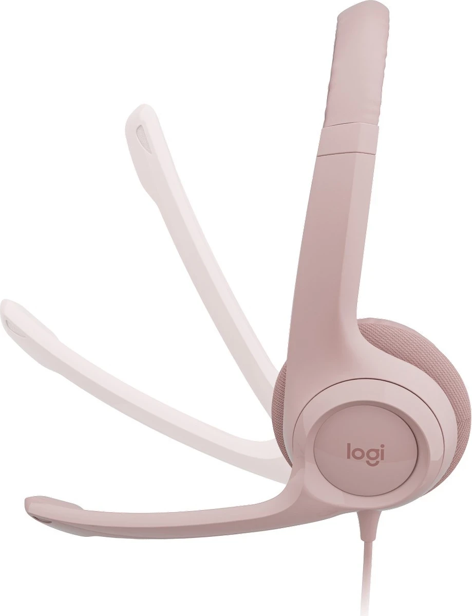 Slušalke Logitech H390 USB, roza