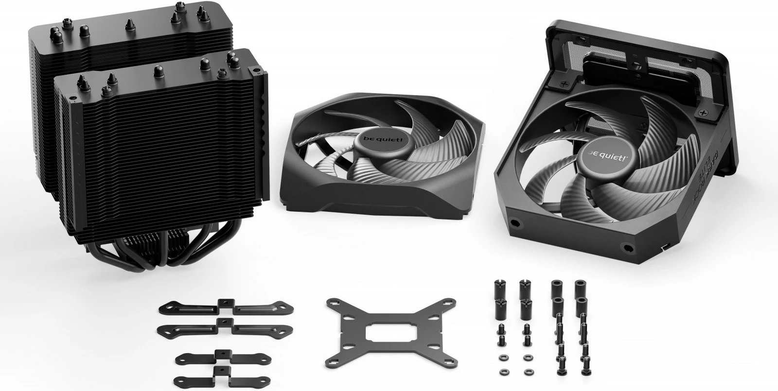 Hlajenje procesorja Dark Rock Elite BK037, Be quiet!, 2 ventilatorja 135 mm, črno