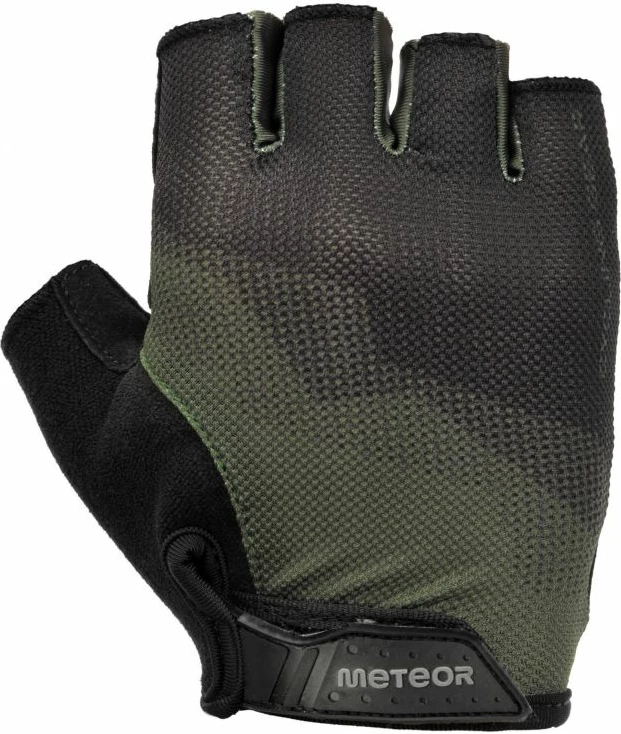 Rokavice za kolo Meteor unisex, črne in zelene