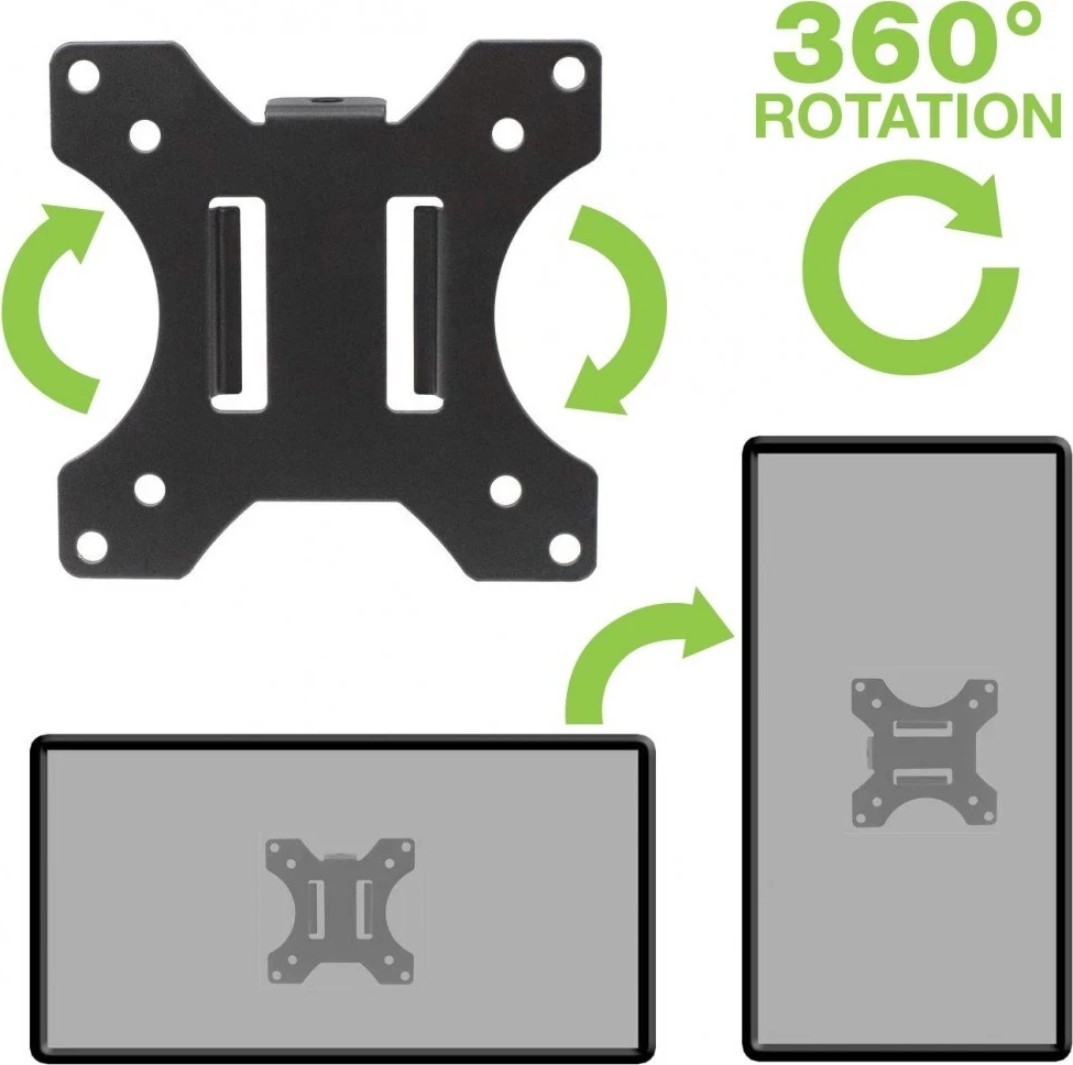 Nosilec za televizor Techly ICALCD100BK, 13–30", črn