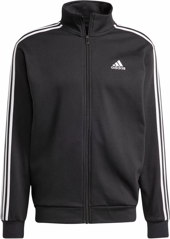Trenerka adidas Basic 3-Stripes Fleece, črna