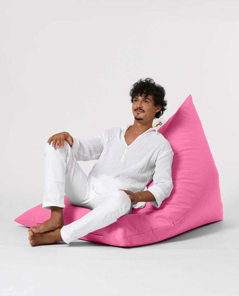 Vrtni puf, rožnat, Pyramid Big Bed, Atelier del Sofa