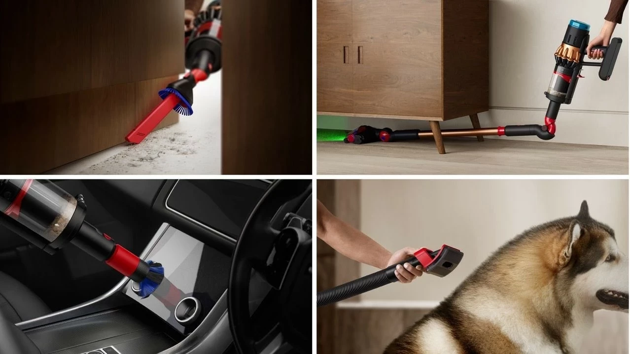 Brezžični sesalnik Dyson V16 Piston Animal Submarine, 1,3 L, 70 min, HEPA, črn/medenina