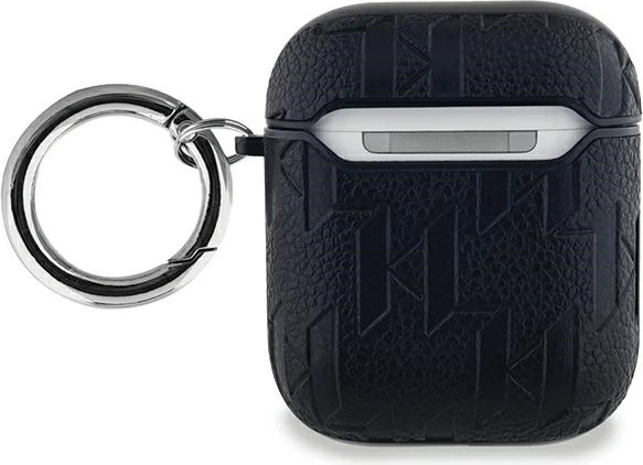 Ovitek za AirPods 1/2, Monogram Karl Head, Karl Lagerfeld, črn