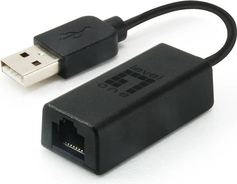 USB omrežni adapter LevelOne, RJ-45, 100 Mbit/s, črn