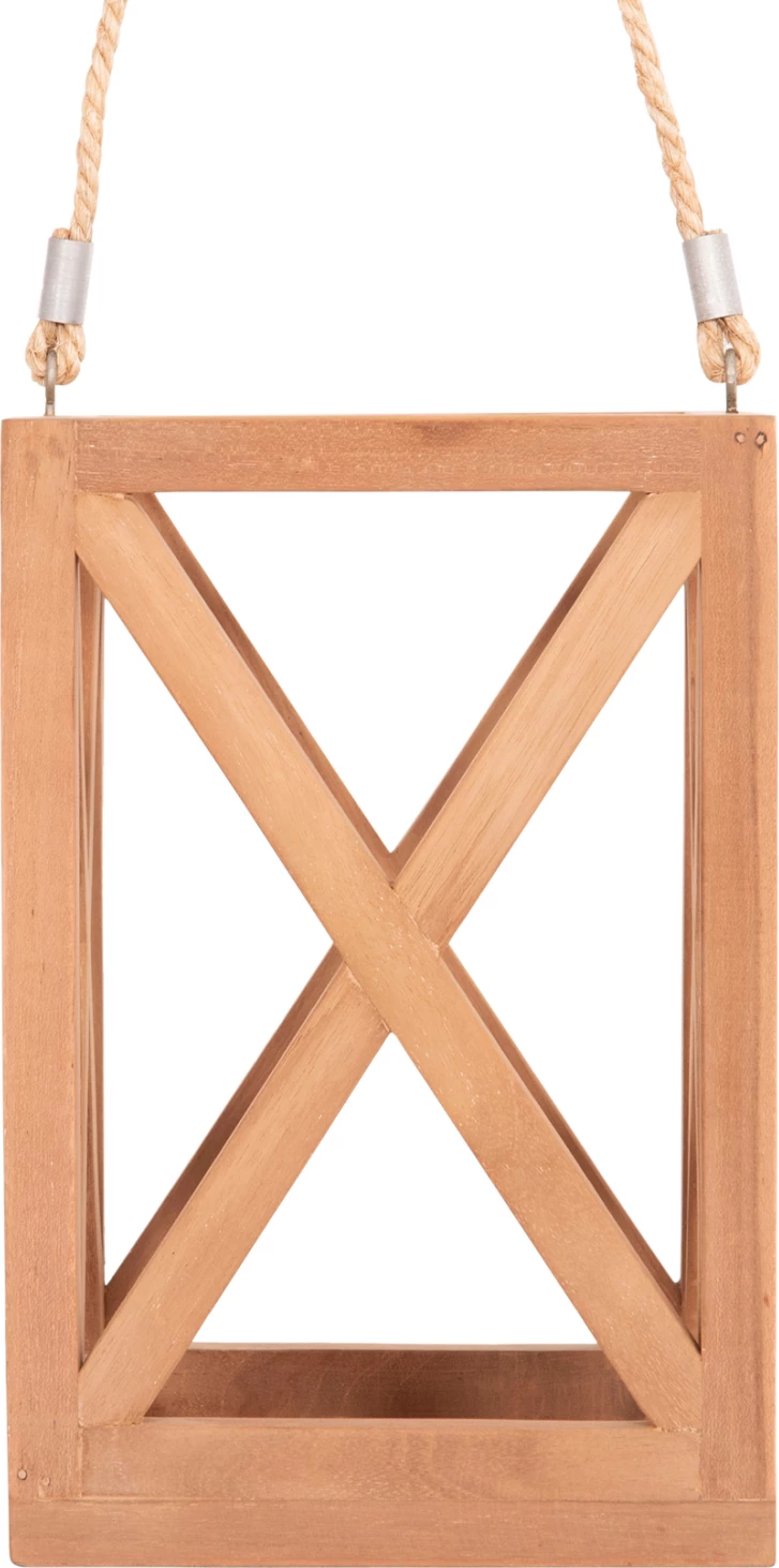 Dekorativna namizna svečnik iz teka, FENT FH4581, 20x20x30-58H cm