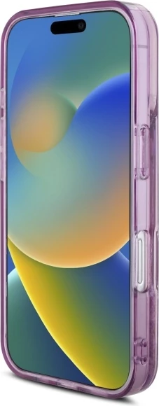 Ovitek za telefon Liquid Glitter 50. obletnica Hello Kitty za iPhone 16, vijoličen