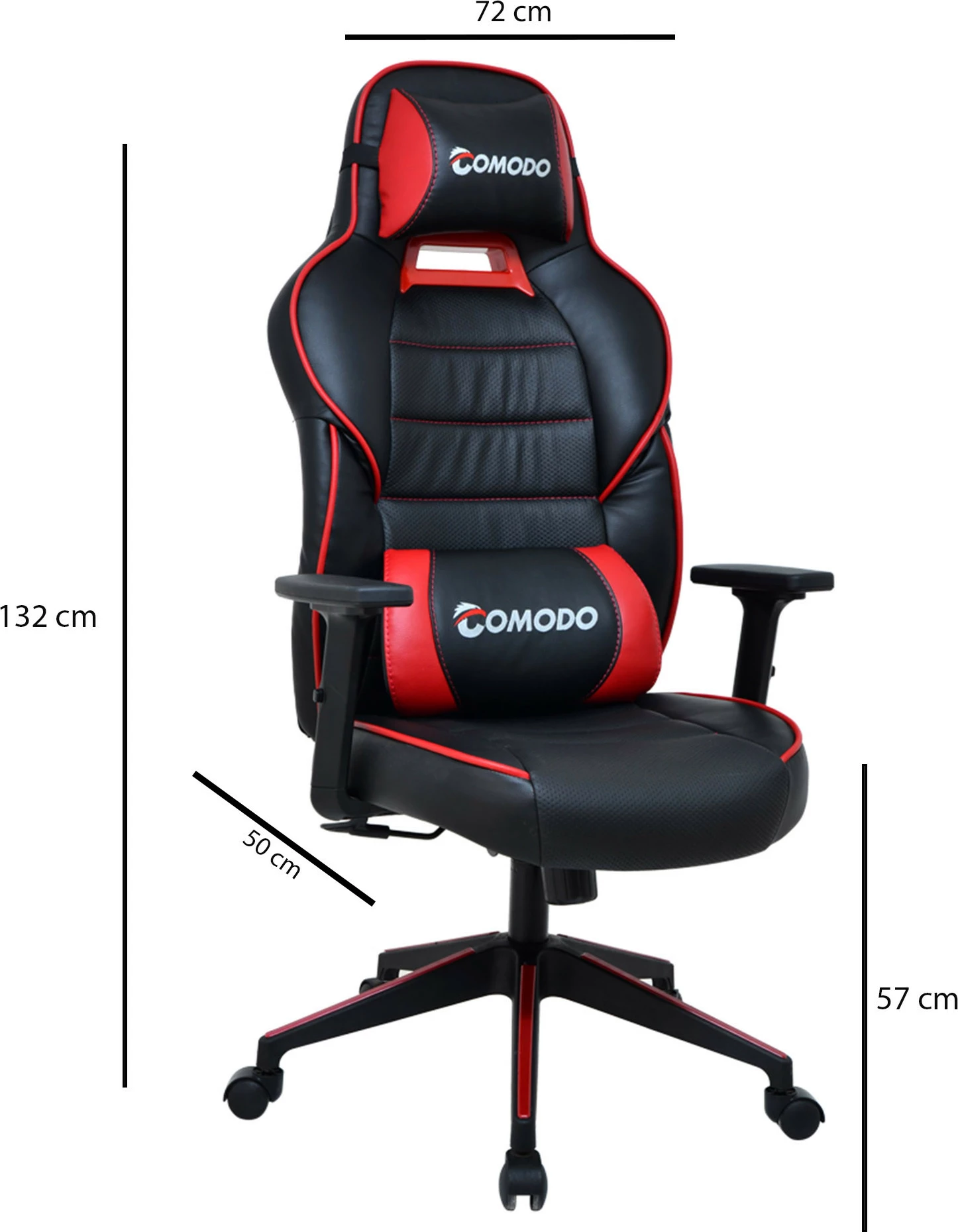 Gaming stol Comodo Tokyo Skye Decor, rdeč