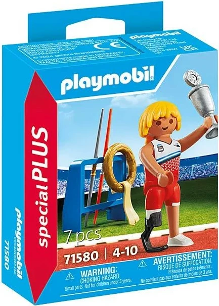 Set figuric Playmobil Special Plus 71580, metalec kopja, 7 delov