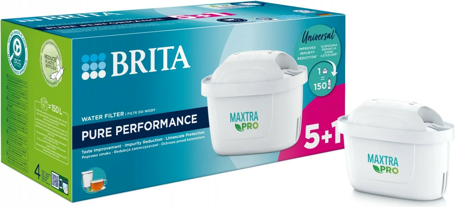 Filtri za vodo Brita Maxtra PRO Pure Performance 5+1, za vrče, 150 L