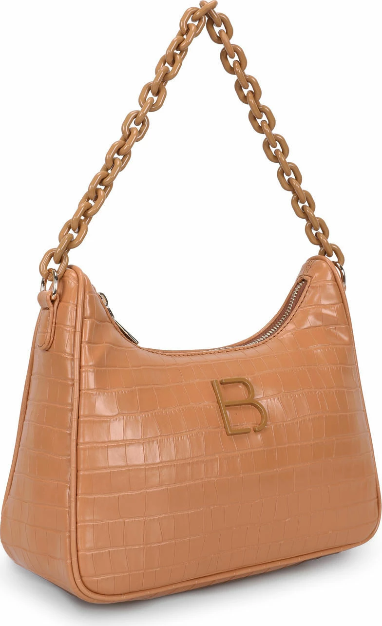 Ramenska torba Croco, tan, Lucky Bees, 27x10x20 cm