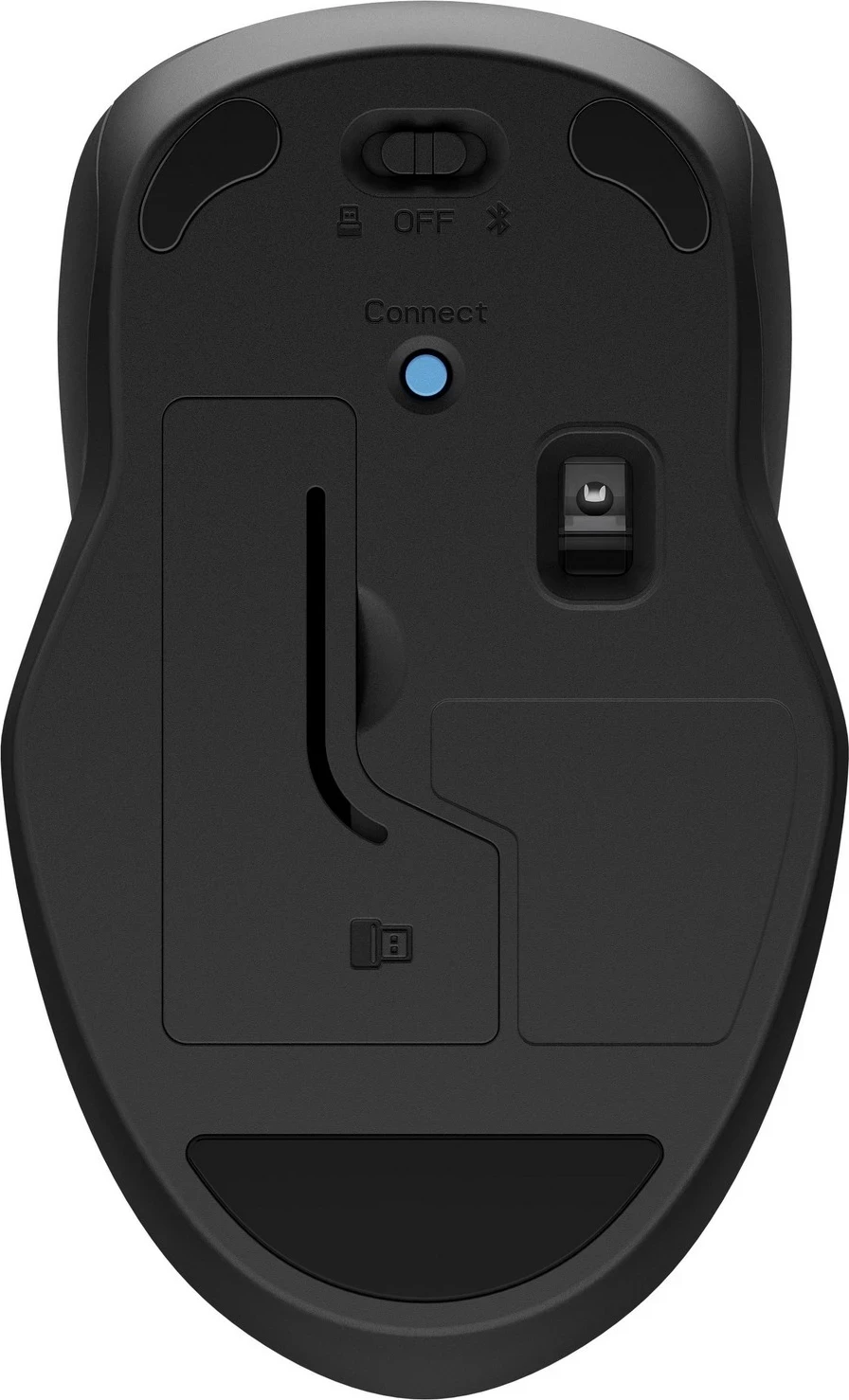 Ergonomski miš HP 250 Dual Mode, brezžičen, črn