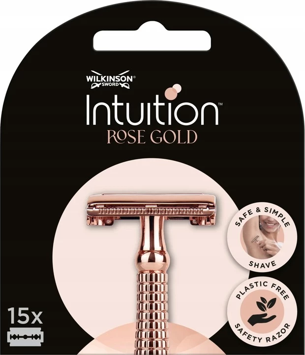 Rezila za žensko britvico Intuition Rose Gold Wilkinson, 15 kosov