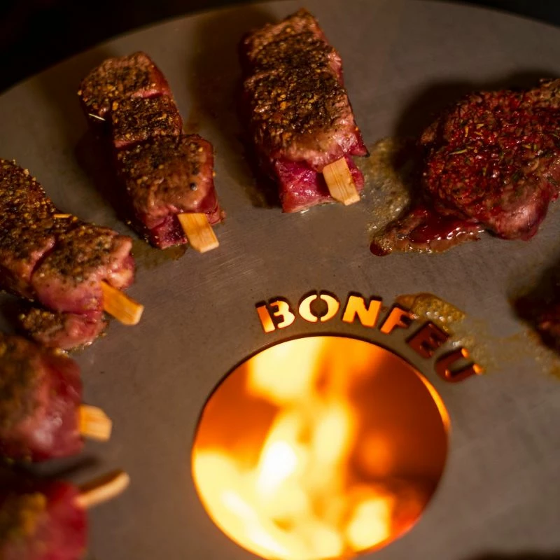 Plošča za žar 40 Bonfeu, črna