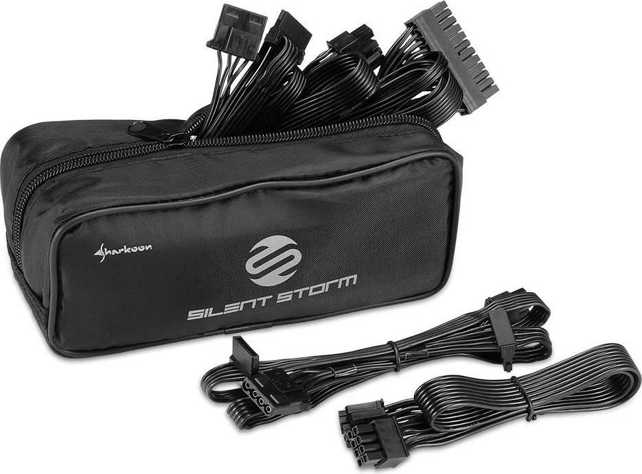 Tihi napajalnik Sharkoon SilentStorm SFX Gold 500W, 80 PLUS Gold, modularen, črn