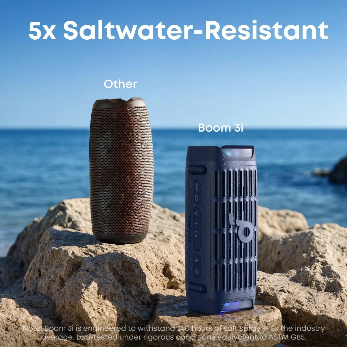 Prenosen zvočnik Soundcore Boom 3i, Bluetooth, 50W, 16 ur, modra