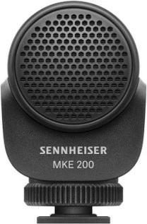 Kondenzatorski mikrofon Sennheiser MKE 200, superkardioid, črn