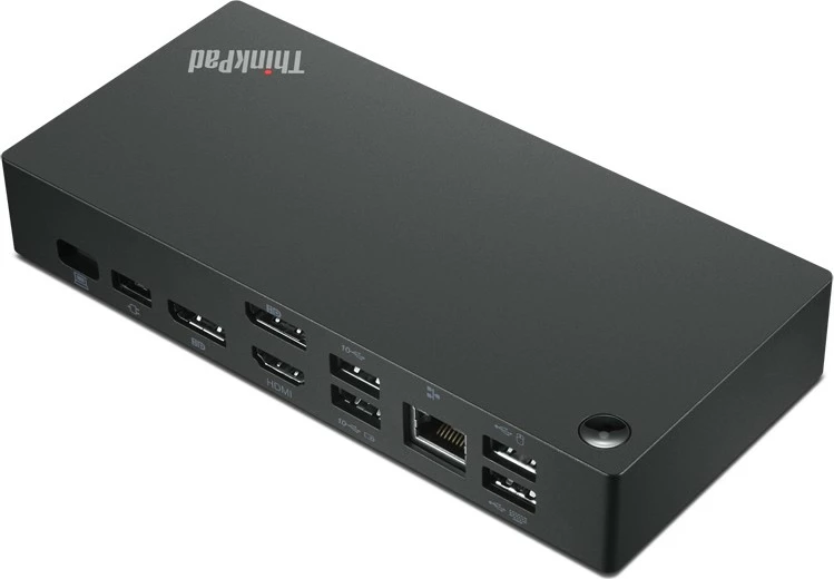 Priklopna postaja Universal USB-C Lenovo ThinkPad, HDMI, 2x DP, črna