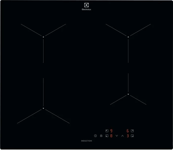 Indukcijska plošča Electrolux LIL61424C, 60 cm, 4 kuhališča, črna