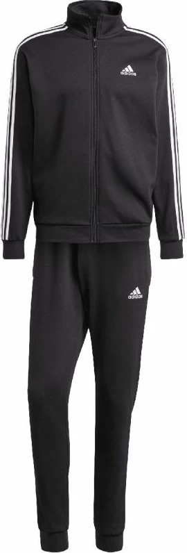 Trenerka adidas Basic 3-Stripes Fleece, črna