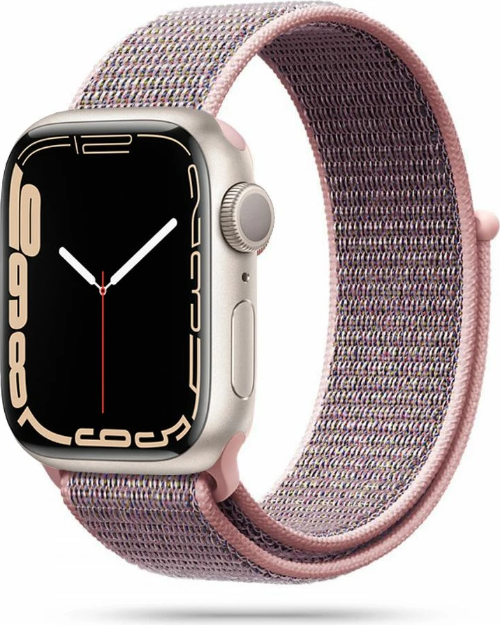 Najlonski pašček za Apple Watch, Tech-Protect, 38/40/41 mm, rožnat